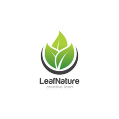 Leaf Creative Concept Logo Design Template