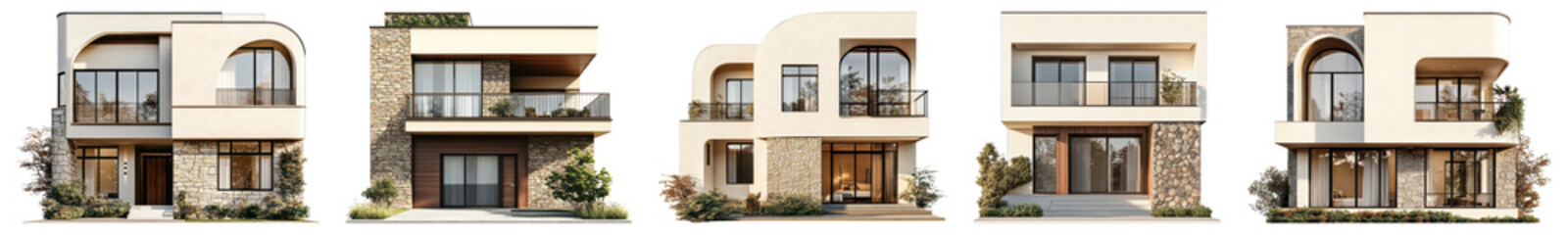 PNG Contemporary house set on transparent background