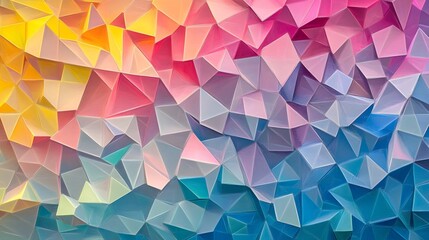 Fototapeta premium Abstract colorful low poly background.