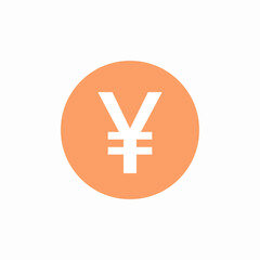 Fototapeta premium japanese yen currency symbol icon sign vector