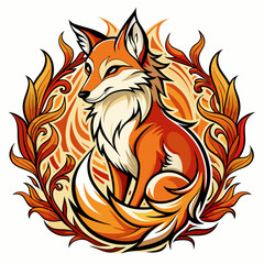 red fox illustration