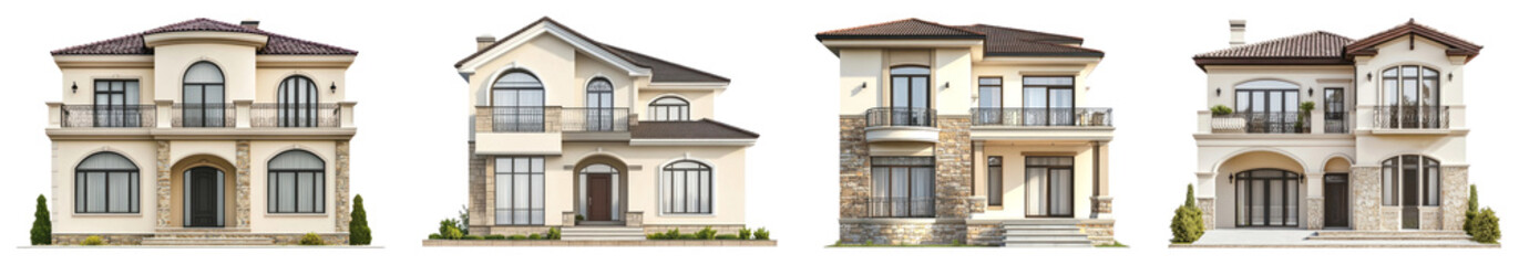 PNG Contemporary house set on transparent background