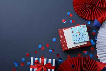 Festive decorations for the 4th of July celebration