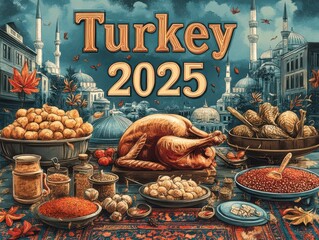 Vibrant Turkish Grand National Assembly (TGNA) Celebration Feast - Traditional Turkish Cuisine and Hospitality