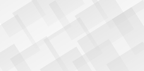 Modern white, gray gradient technology concept diamond triangle geometric line background. minimal rectangle randomly arranged white lines transparent layers white abstract design template background.