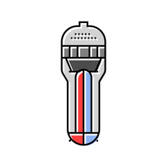 steam generation nuclear energy color icon vector. steam generation nuclear energy sign. isolated symbol illustration