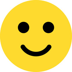 happy expression emoticon vector. symbol, illustration, sign