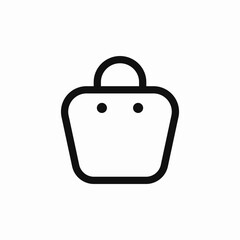 fashion handbag clutch icon sign vector