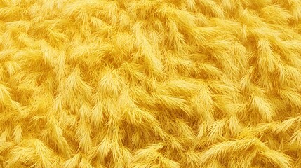 Fototapeta premium A vibrant, textured surface resembling fluffy, yellow fibers or fur.