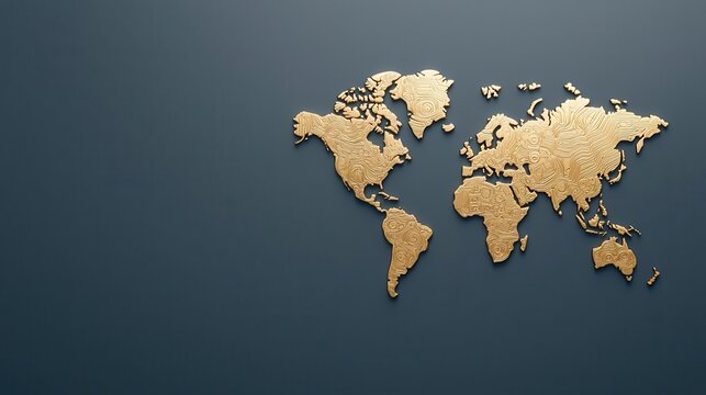Illustration of a world map with digital currency symbols, crossborder payments enabling global financial inclusion