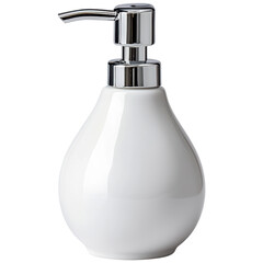 Obraz premium Elegant and Modern White Soap Dispenser for Your Kitchen or Bathroom D?cor