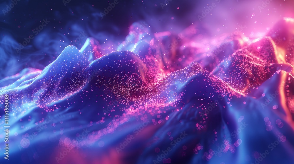 Poster abstract digital background. can be used for technological processes, neural networks and ai, digita