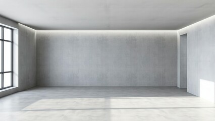 Fototapeta premium Modern Minimalist Room: Perfect for Interior Design, Architecture, and Real Estate Listings