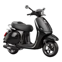 Premium Black Electric Scooter, Sleek Black Kick Scooter, Modern Matte Black Motorized Scooter, Black Foldable City Scooter, Black Urban Commuter Scooter Urban Commuter on White Background