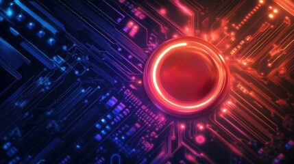 Revolutionary technology art design digital space abstract graphics futuristic environment high-contrast viewpoint innovation concept