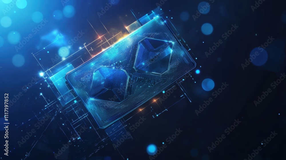 Poster digital innovation showcase virtual space graphic design technology abstract viewpoint futuristic co