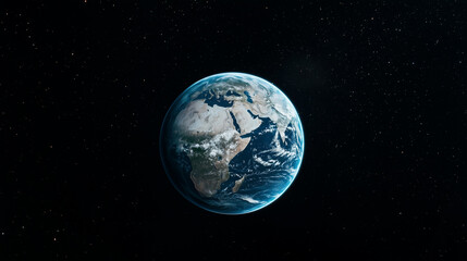 View of Planet Earth enveloped in a glowing network grid symbolizing global connectivity
