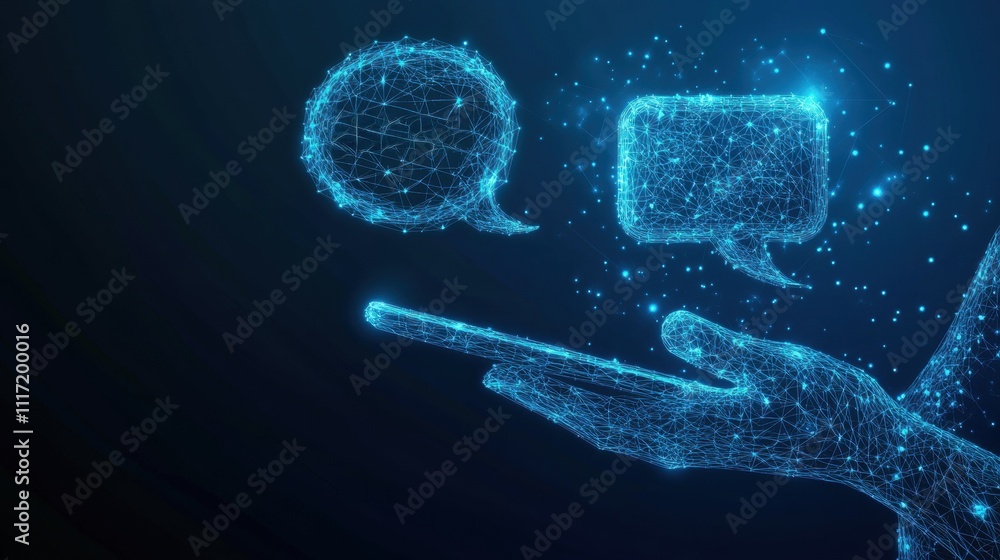Poster digital communication concepts virtual environment graphic representation technology visual data int