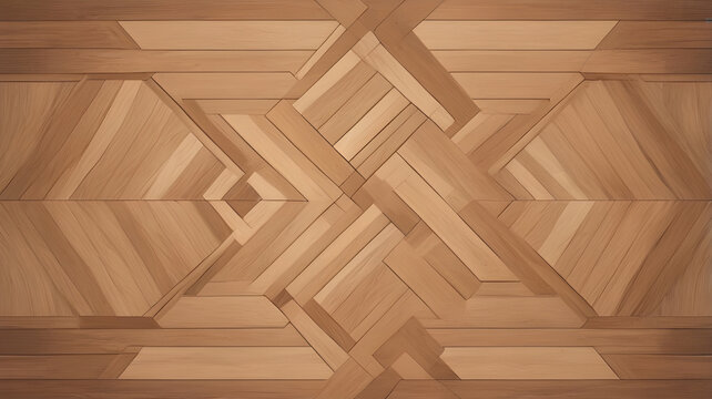 Wood pattern arrangement.Wooden parquet. Fragment of parquet floor.wooden wallpaper texture. brown triangle as background