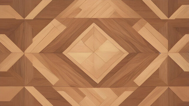 Wood pattern arrangement.Wooden parquet. Fragment of parquet floor.wooden wallpaper texture. brown triangle as background