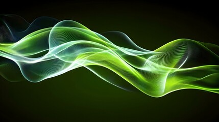 Abstract green wave design. Perfect for backgrounds, websites, or presentations.