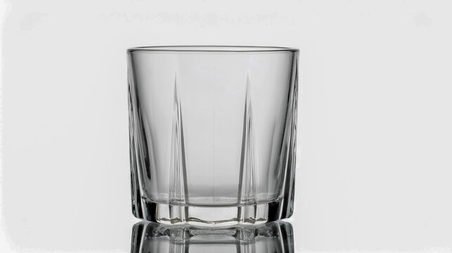 empty glass isolated on white background