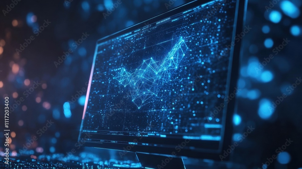 Aufkleber data visualization trends in technology digital workspace infographic modern environment interactive
