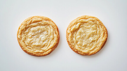 Fototapeta premium Two Delicious Buttery Shortbread Cookies