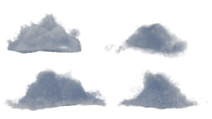 4 Clouds PNG