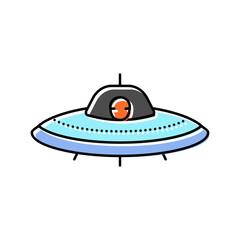 alien life space exploration color icon vector. alien life space exploration sign. isolated symbol illustration