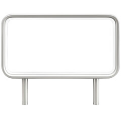metal sign stand with blank frame for advertising or information display