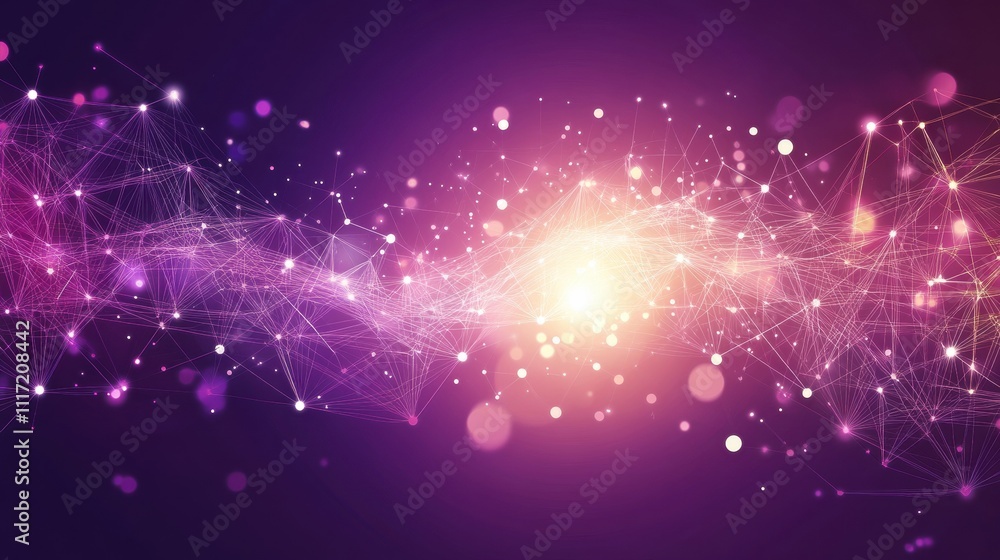 Poster dynamic light patterns abstract design digital art vibrant colors close-up view creative visualizati