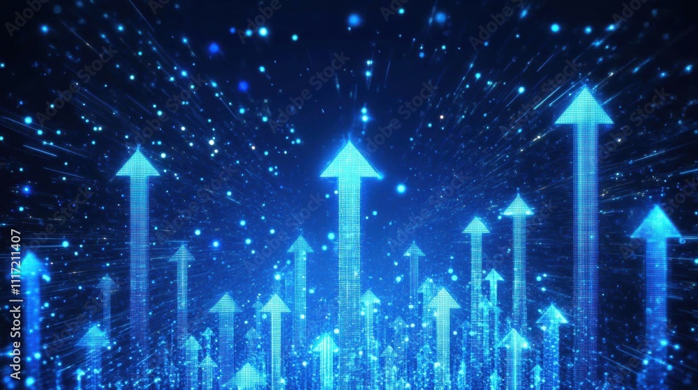 Poster digital growth trends virtual environment infographic technology abstract data visualization insight