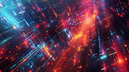 Obraz premium Abstract Geometric and Colorful Splashes Collection for Creative Backgrounds