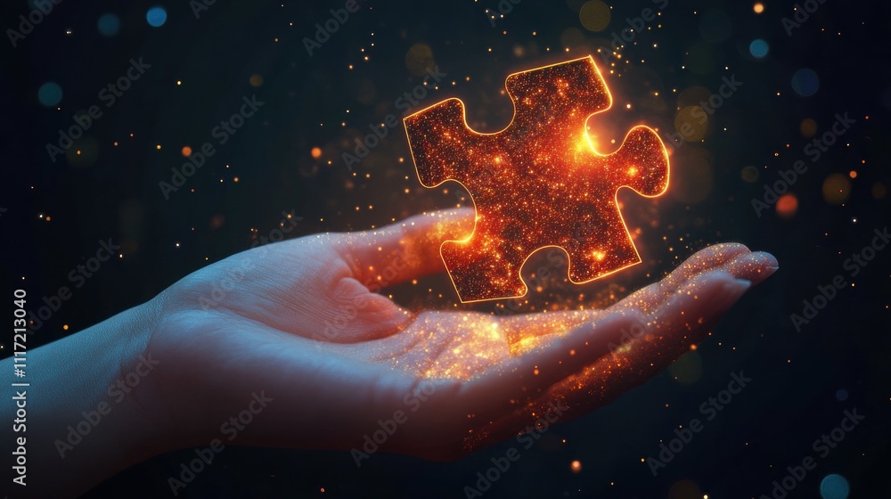 Aufkleber creative puzzle solving event digital realm visual art abstract environment hand viewpoint innovatio