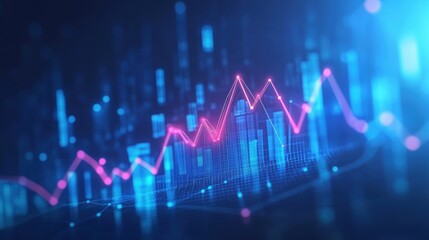 Data visualization of market trends digital workspace infographic modern technology analytical framework business intelligence