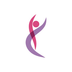 Fototapeta premium Healthy Life people logo template vector design