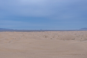 Located in the southeast corner of California, the Imperial Sand Dunes are the largest mass of sand dunes in the state. Algodones Dunes，Brawley, California
