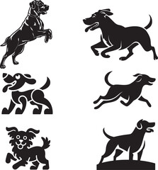 Dog Silhouette Icon vector graphic design