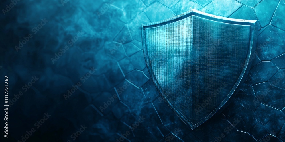 Aufkleber cyber security shield digital data protection cloud computing network safety