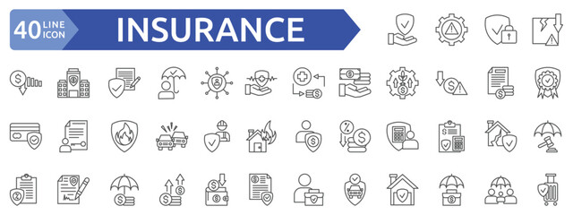 insurance icon sheet