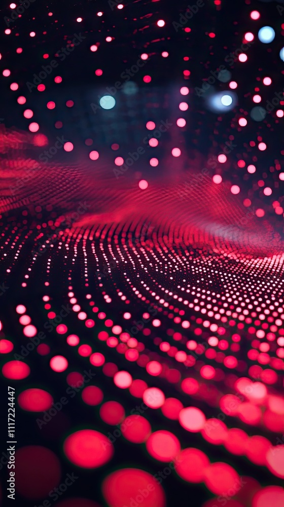 Aufkleber abstract red light bokeh pattern background image