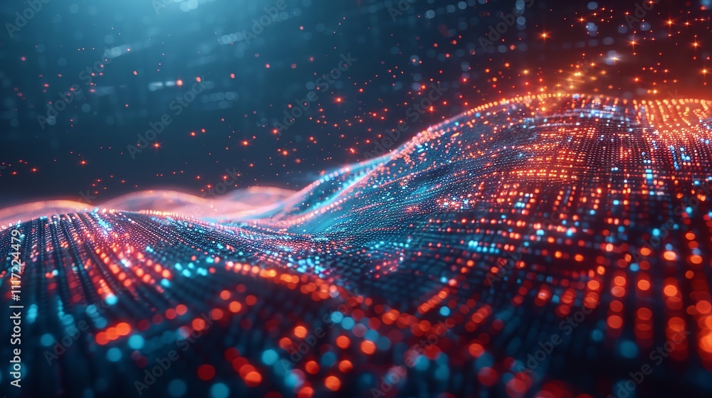 Aufkleber abstract digital data background. art can be used in the description of network abilities.