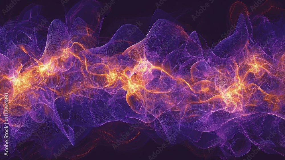 Poster abstract visual representation of artificial intelligence concepts