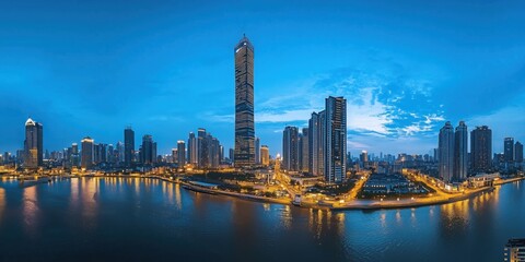 Obraz premium country marina at night 