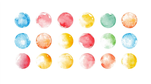 Set of color watercolor circle set. Vector smear watercolor splash stain on transparent background.  - Powered by Adobe