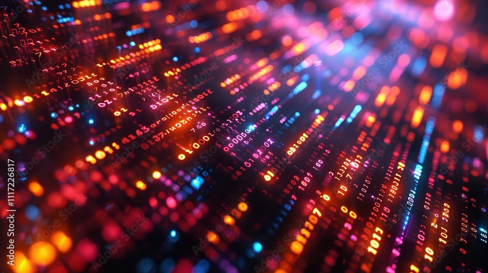 Aufkleber abstract digital data background. art can be used in the description of network abilities.