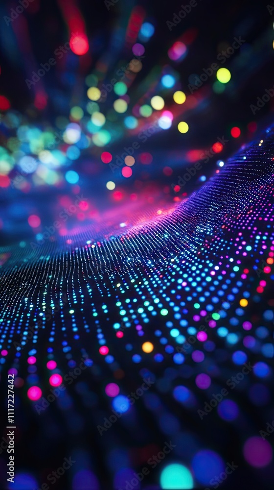 Aufkleber abstract colorful lights bokeh background design