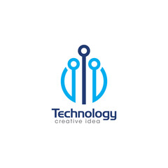 Technology Creative Concept Logo Design Template