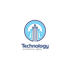 Technology Creative Concept Logo Design Template